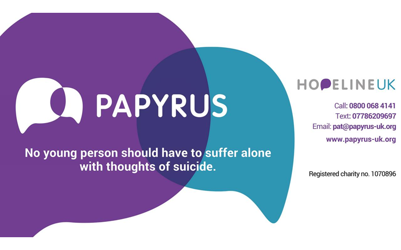 Papyrus for prevention of young suicide